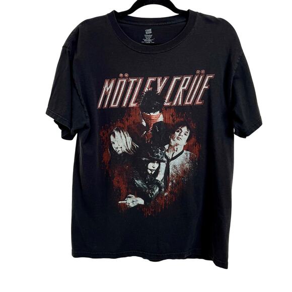 Motley Crue North American Tour 2013 Black Concert Graphic Tee T-shirt Medium - Picture 1 of 4